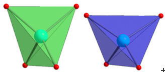 Tetrahedra with nickel atom