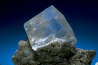 Cubic salt crystal